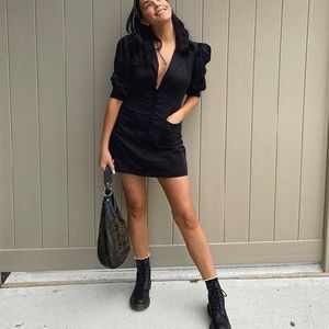 Danielle Bernstein Black Tuxedo Dress New w/ Tags